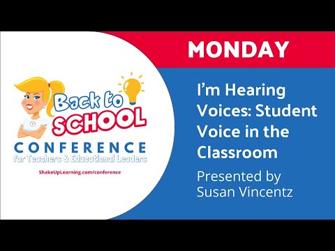 Student Voice in the Classroom (presented by Susan Vincentz) - YouTube
