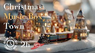 Christmas Music Box Train Town 🎄✨ | Soft Chime × Female Vocal – Cozy 2H BGM screenshot 3