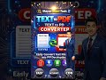 text to pdf converter| text ko pdf kaise banaye | #video #viral #viralshorts