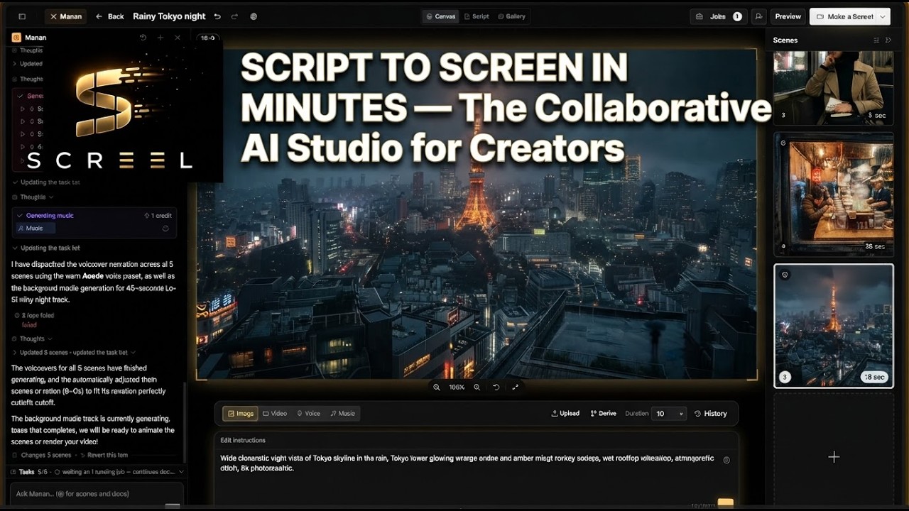 Scree.ai Demo - A simple and clear "how to" video of Screel.ai in action