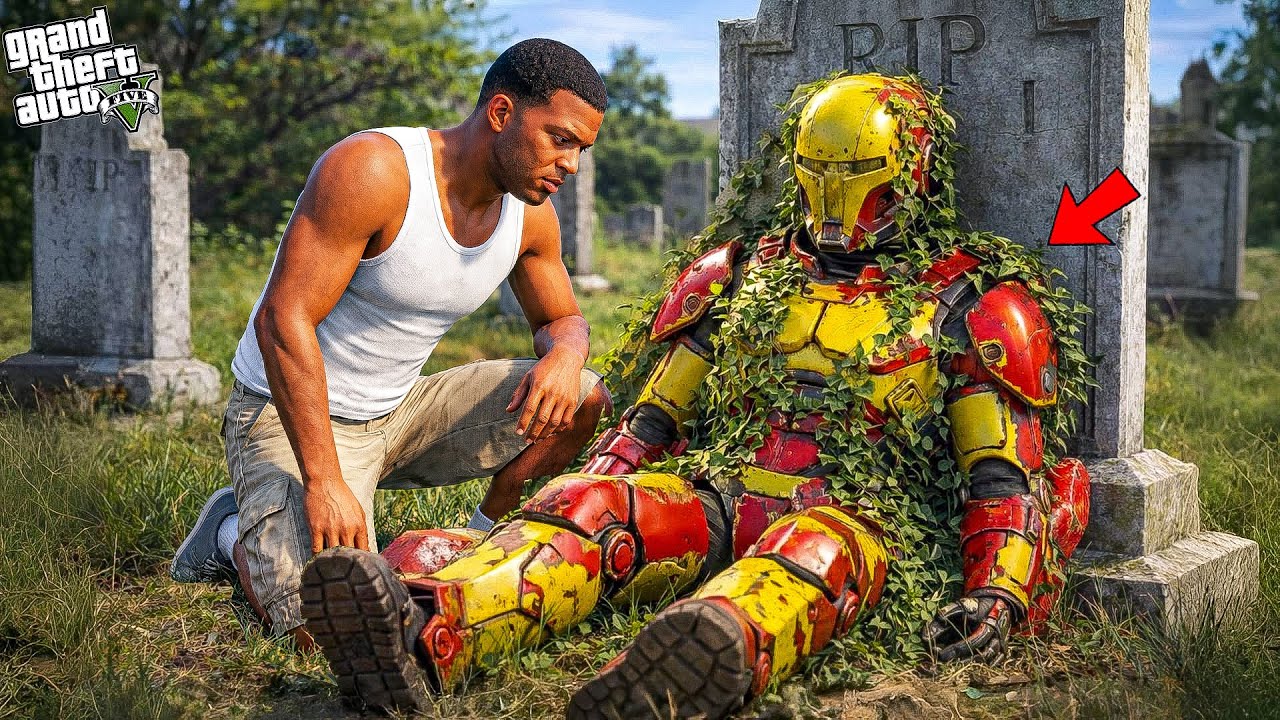 GTA V : Franklin & Shinchan Restoring An Abandoned Ironman's Suit in GTA 5 Telugu |#gta5