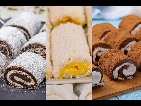 3 rolls recipes to prepare an easy, quick and tasty dessert! - YouTube