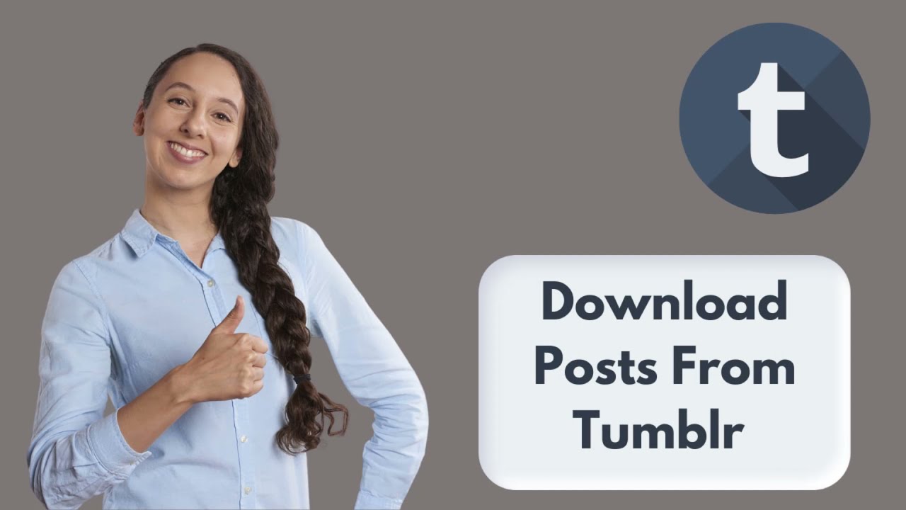 How to Download Posts From Tumblr Export Tumblr Posts 2021 YouTube