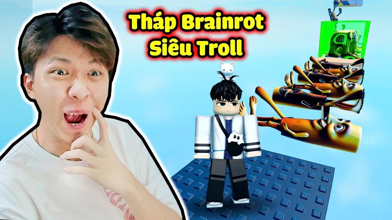 [ROBLOX] VinhMC TROLL PARKOUR TUNG TUNG SAHUR SLAP TOWER🧹👺 THỬ THÁCH TRỐN THOÁT KHỎI OBBY BRAINROT