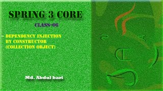 Spring Framework Class Lecture(Dependency Injection)- Class 06