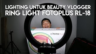 Review Lampu Selfie Ring Light LED Rechargeable. 