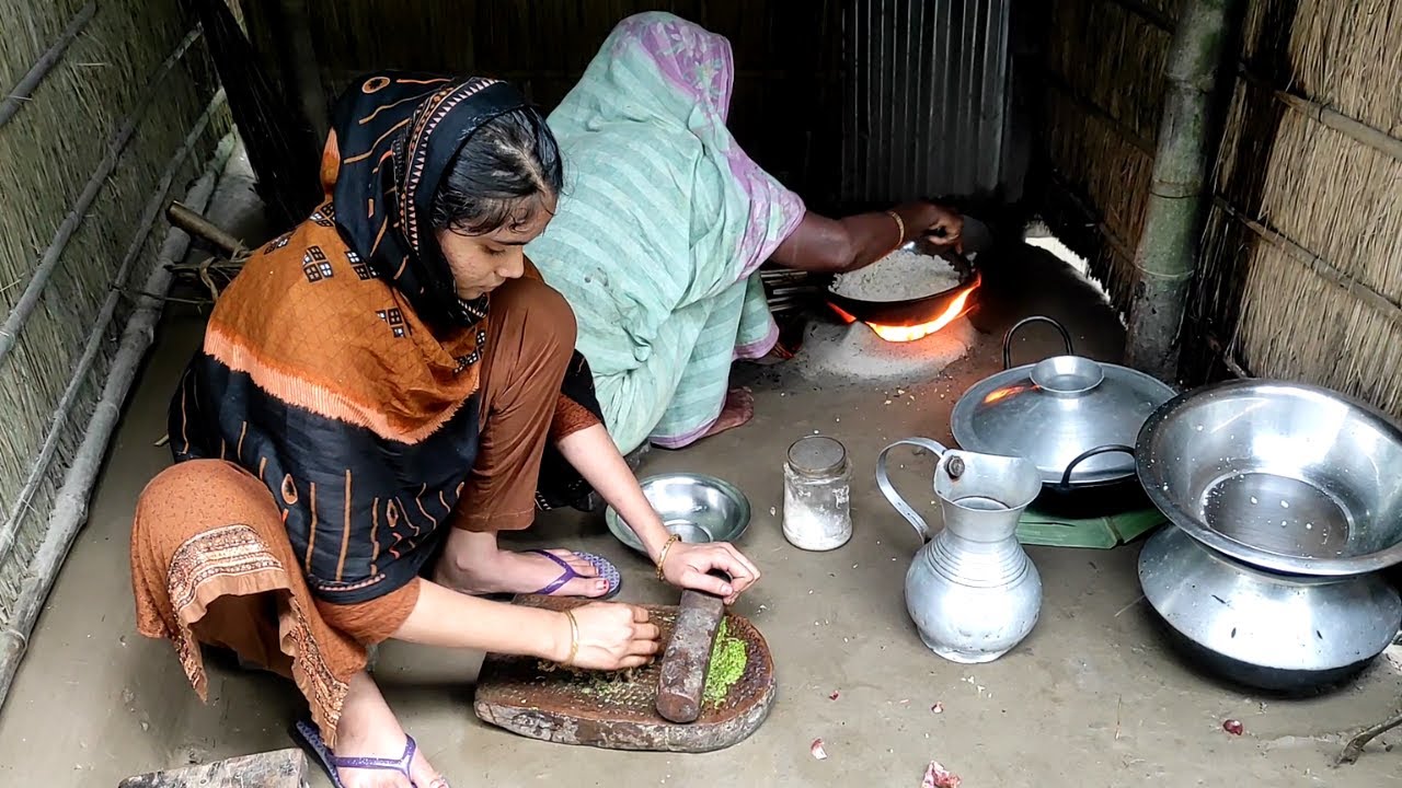 খুদের ভাত ও শুটকি ভর্তা গ্রাম বাংলার ঐতিহ্যবাহী খাবার । Lr poribar