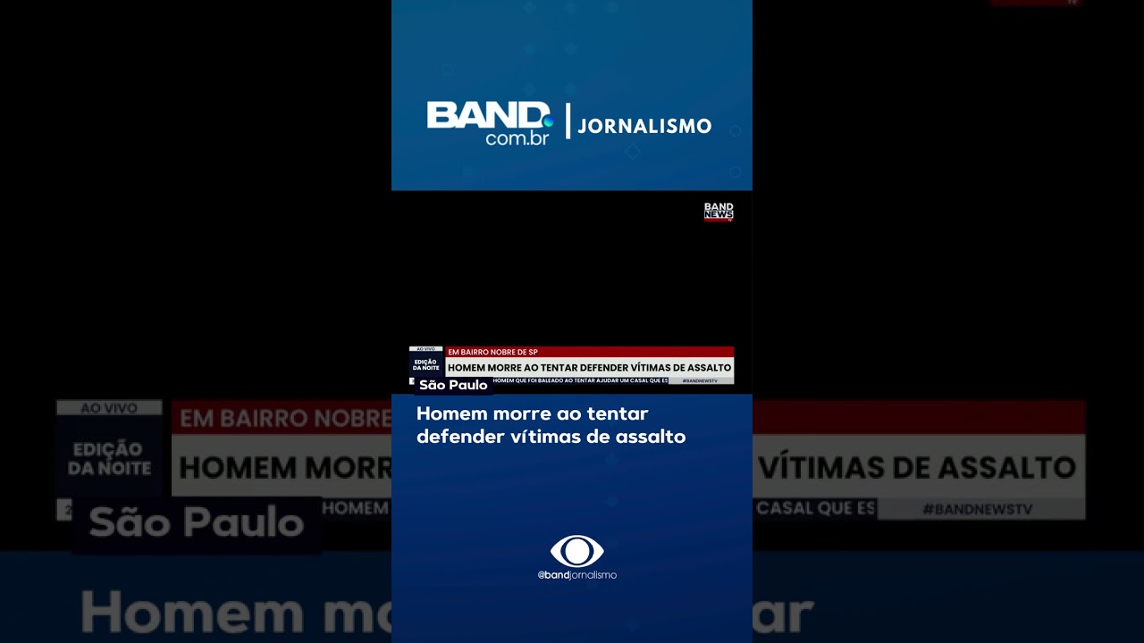 Homem morre ao tentar defender vítimas de assalto
