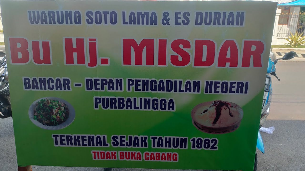 Soto Bancar Bu Hj. Misdar Purbalingga