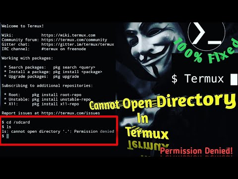 Termux :- Cannot Open Directory, Permission Denied | SDcard Cannot Open | SOLVED 100% (in Hindi)