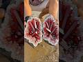 🔥 Cutting Open This Rock Revealed Stunning Red Crystal Treasure!