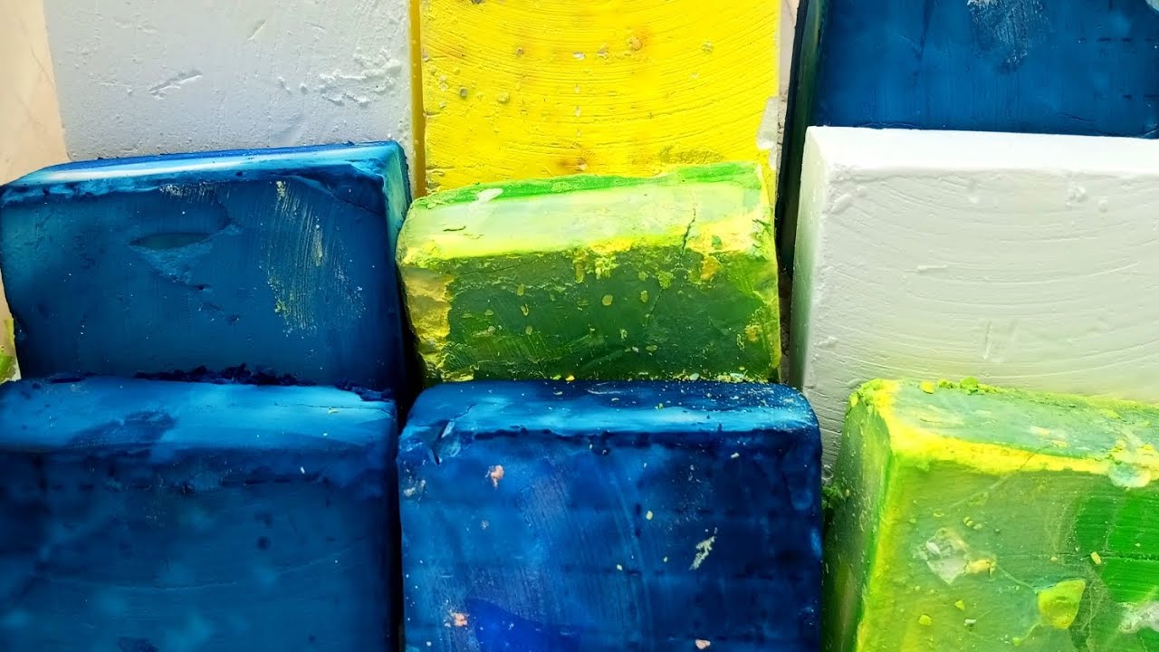 Soft Dyed Chalk|Powder Play|ASMR|Oddlysatisfying