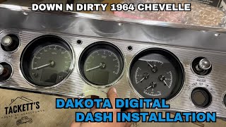 Down N Dirty 64 Chevelle Build | Dakota Digital Dash Installation