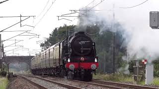 46100 Royal Scot hauling the Lakelander railtour northbound through Brock.