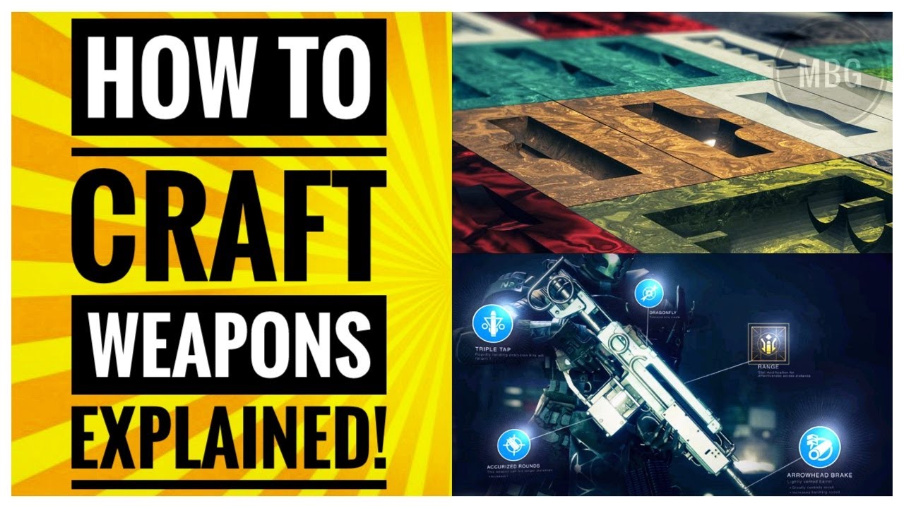 How to weapon crafting Destiny 2 Weapon crafting explained! YouTube