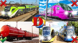 Поезда для детей / Развивающее видео про железнодорожный транспорт