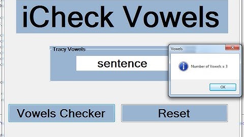 How to Create Vowels Counter  in Visual Basic.Net with For Loop