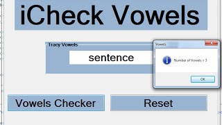 How to Create Vowels Counter  in Visual Basic.Net with For Loop