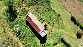 St Peter&#39;s Church in Corpusty,Norfolk Drone footage 