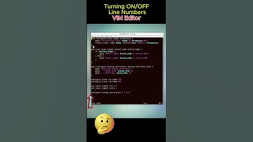 VIM Editor - Turning On Line Numbers