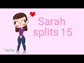 Sarah splits 15