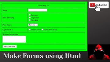 Html Form Using Sublime Text