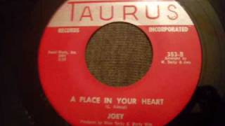 Joey - A Place In My Heart - Beautiful Early 60's Brooklyn Doo Wop chords