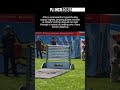 Commentator calls dog "highest jumper" but it runs right through the hurdle #funny