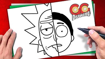 🟢 How To Draw RICK and MORTY | Easy | Step by Step ✍