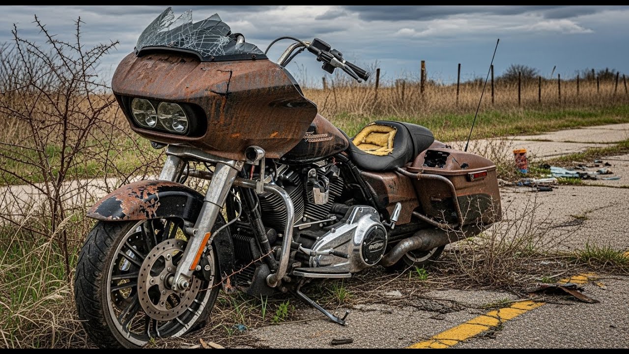 ASMR Motorbike Restoration Full Rebuild of Harley Davidson CVO Road Glide 2021 from Abandoned to New