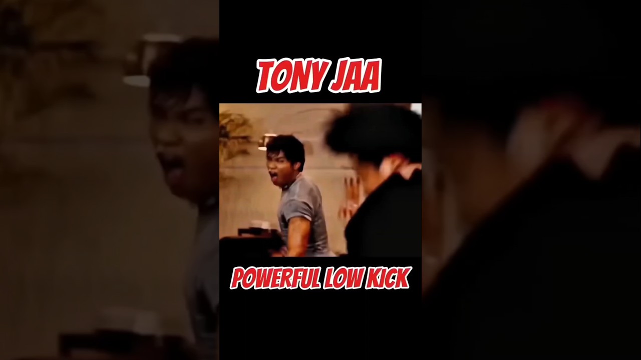 Tony Jaa Powerful Low kick  