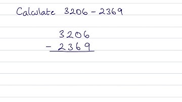 How to subtract two numbers using a vertical algorithm