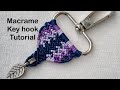 Macrame key hook tutorial model 2