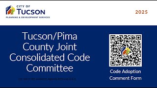 Tucson-Pima County Joint Code Committee - January 21, 2025