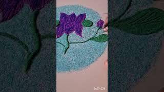 Mesmerizing Lotus Rangoli Tutorial | Flower Art #Shorts #Viral