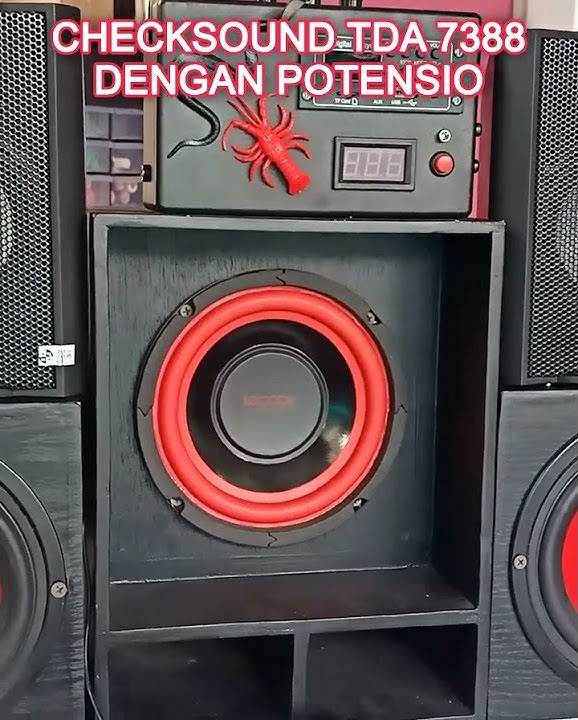 SHORT 52 I CHECKSOUND TDA 7388 DENGAN POTENSIO