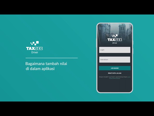 Taxsee driver app. Bagaimana tambah nilai di dalam aplikasi. class=