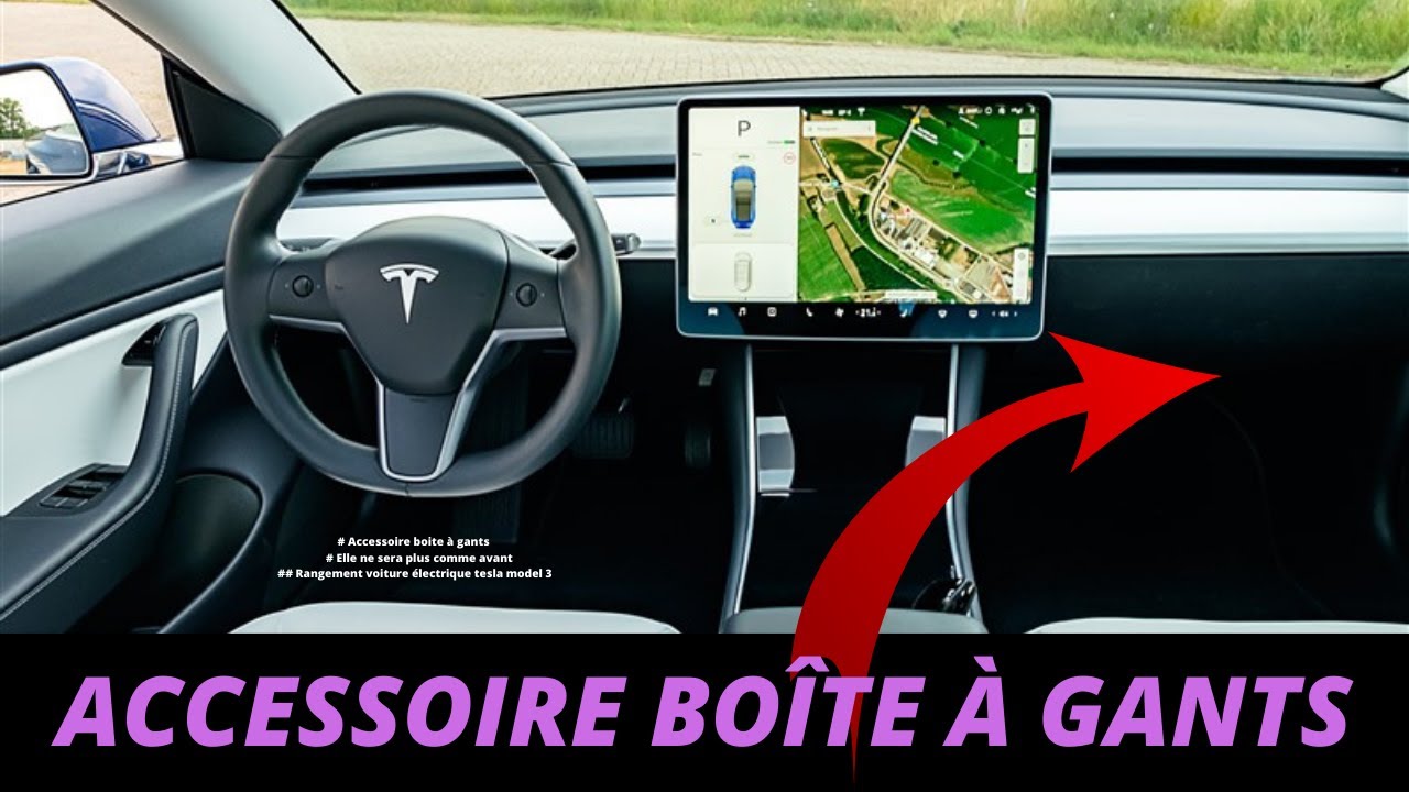 Organisateur de voiture Tesla - Pour boîte à gants - Intérieur d'  Accessoires de