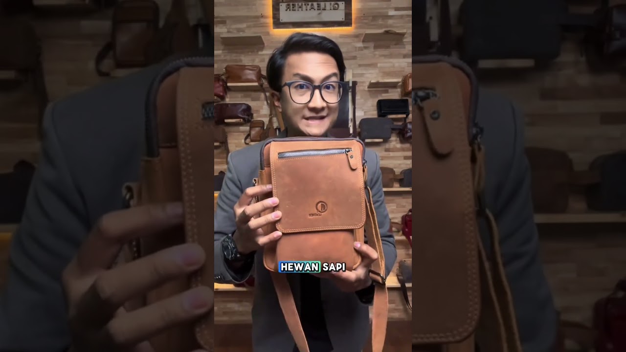 TC02 CH | Bukan Sembarang Kulit! SlingBag Crazy Horse Gak Cuma Buat Kerja - Buat Nongkrong Bisa🤩