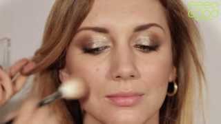 Модный макияж 2014: золотистый смоки айс (smoky eyes)