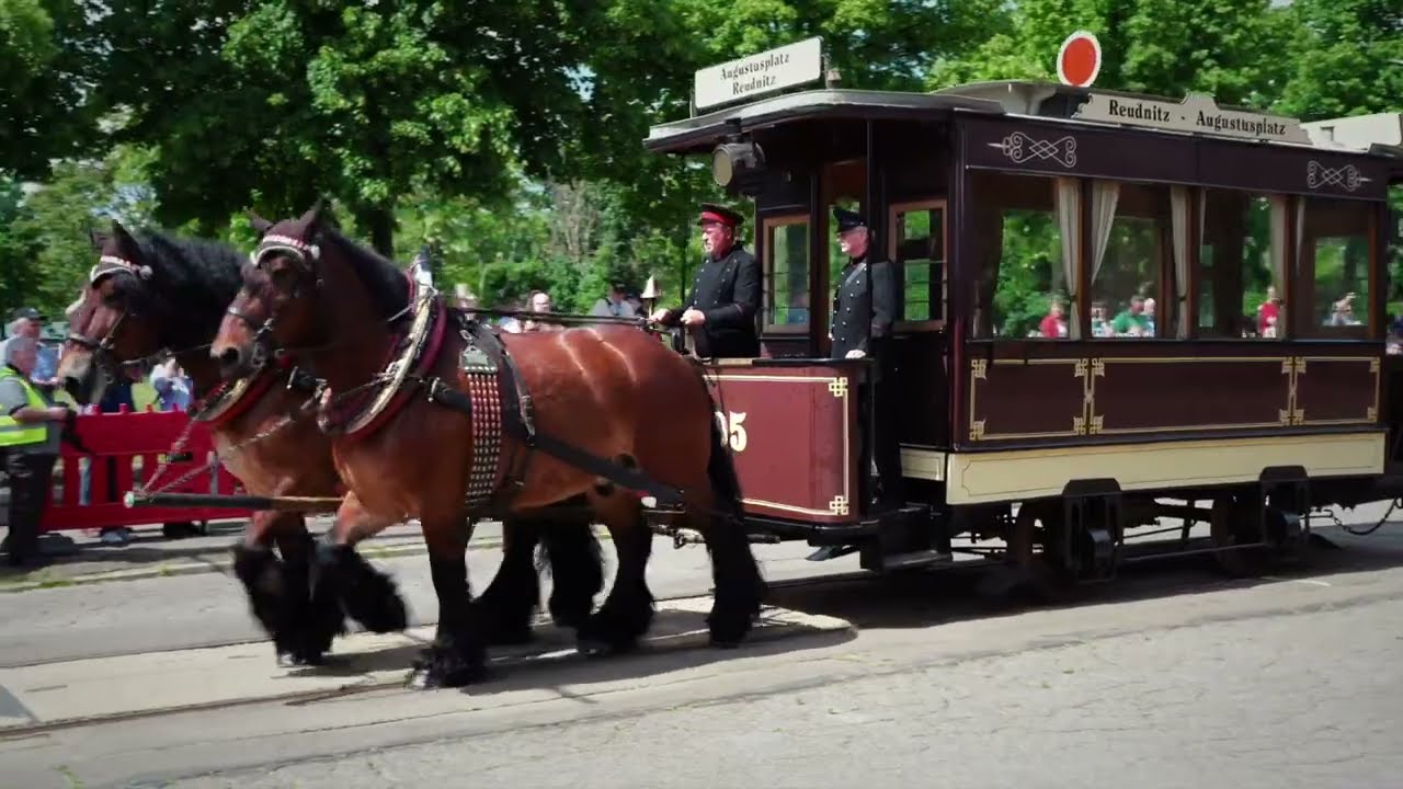 Von der Pferdebahn zur XL – Große Fahrzeugpräsentation anläßlich 150 Jahre Straßenbahn