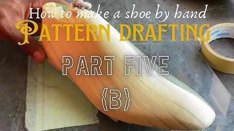 How to make a shoe by hand - Pattern Drafting Part 5b, Drafting a loafers shoe pattern