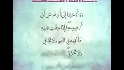 ايات من سورة القصص  عبد الرحمن الخضراوي