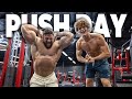 FULL PUSH DAY WITH A HOLLYWOOD ACTOR (TYLER GRAY)