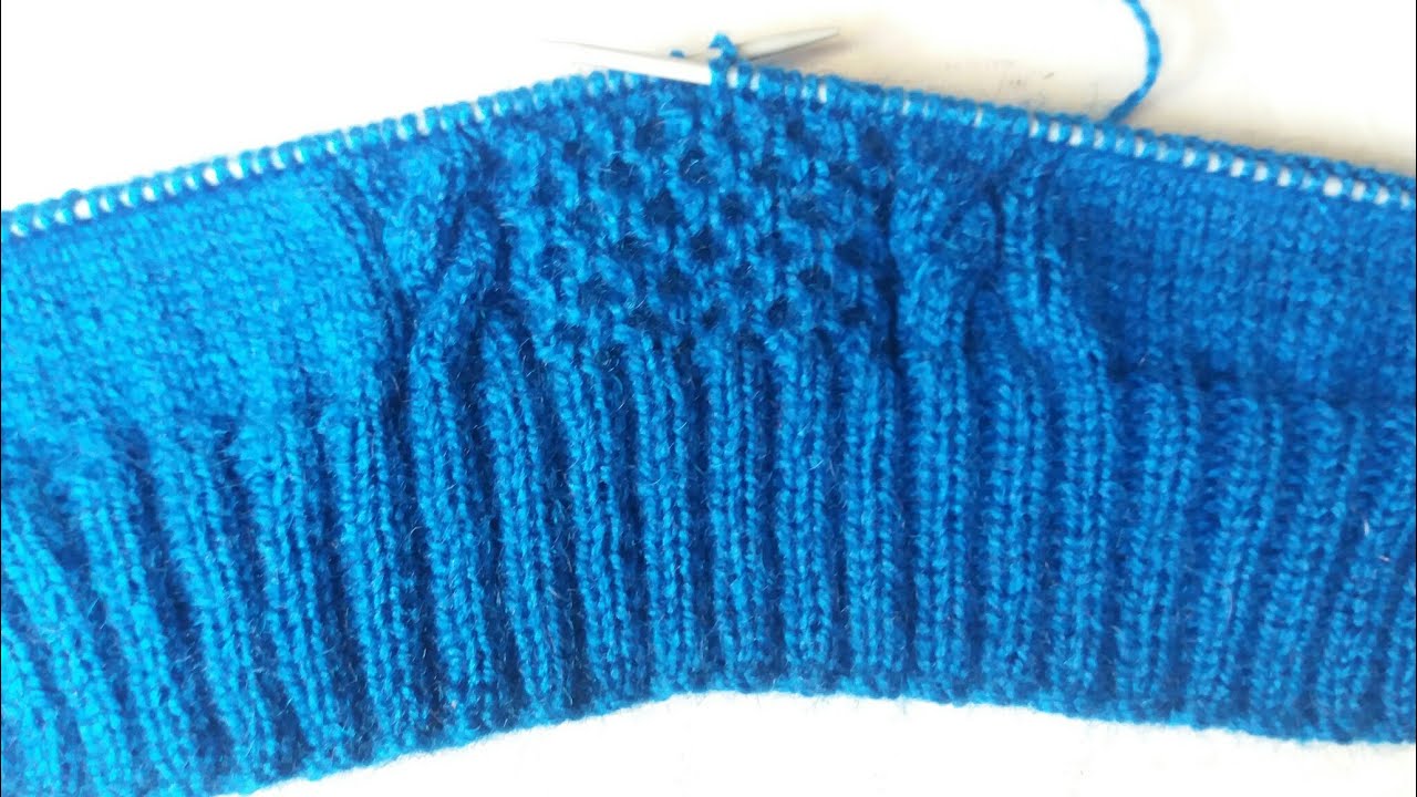 Single colour girls top knitting design - part -1