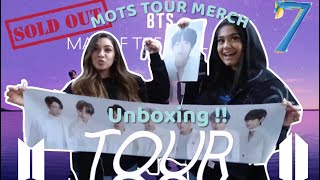 BTS MOTS TOUR MERCH *unboxing* | chaotic