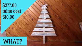 How To Make A High End Christmas Tree using Pallets or Scrap Wood screenshot 2