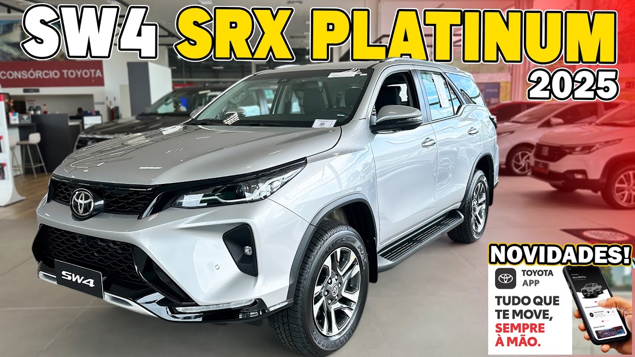 TOYOTA SW4 SRX PLATINUM 2025 - Traz Melhorias e 10 Anos de Garantia ...