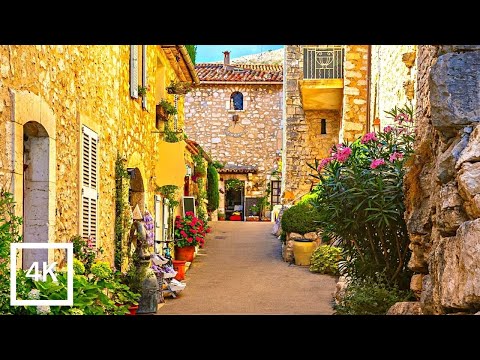Gourdon 🇫🇷 Inside the Stunning Medieval Village With an Amazing View | Côte d'Azur 4K Walk