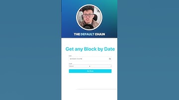 Get A Blockchain Block By Date #shorts